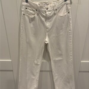 J. Crew Cream Wide Leg Pants